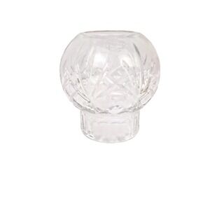 Royal Gallery 24% Lead Crystal Votive Rose Bowl Candle Holder Made in Poland